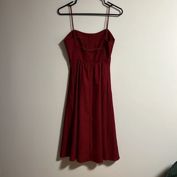 Red Midi Dress - Picture 3 of 4